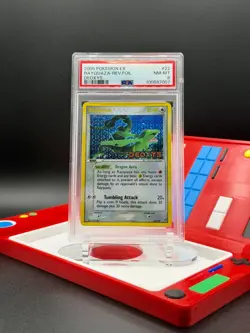2005 Pokemon EX Deoxys: Rayquaza EX DEOXYS Stamp Reverse Holo PSA 8 NM-MT - Image 2