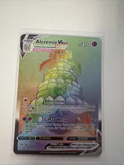 Alcremie VMAX Rainbow Rare 073/072 Secret Rare Shining Fates 2021 Pokemon Card - Image 1