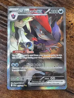 Pokemon TCG Journey Together N's Zoroark EX 185/159 NM Special Illustration Rare - Image 1