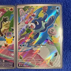 Pokemon 30th Anniversary Full Art Promo Set - Rowlet, Litten, Popplio - Image 4