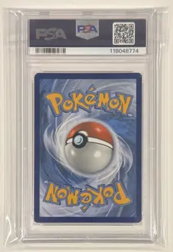 2021 POKEMON SM BLACK STAR PROMO #SM247 FULL ART/RESHIRAM & CHARIZARD GX PSA 8 - Image 2