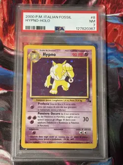Pokemon Hypno 23/62 Fossil Italian PSA 7 - Image 4