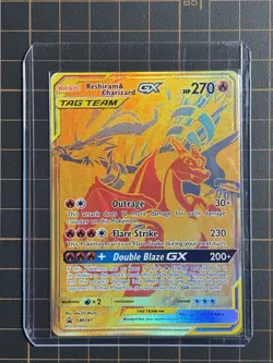 Reshiram & Charizard GX Tag Team SM247 Sun And Moon Black Star Promo Pokemon TCG - Image 1