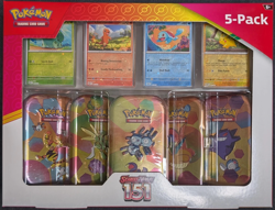 Pokemon TCG: Scarlet & Violet 151 Costco 5 Pack Bundle Factory Sealed Box - Image 1