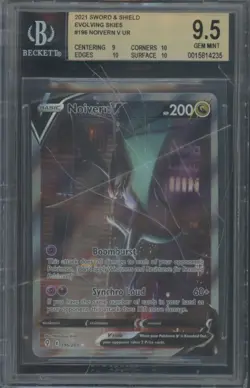 Pokemon TCG Noivern V 196/203 Evolving Skies Alternate Art Rare BGS 9.5 Cracked - Image 1