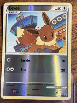 Eevee Undaunted 47/90 Common Reverse Holo Pokemon TCG - Image 1
