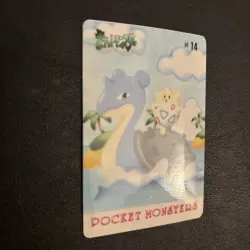 Pokemon Sealdass Fancy Graffiti #14 Lapras & Togepi 1999 Bandai NM - Image 2