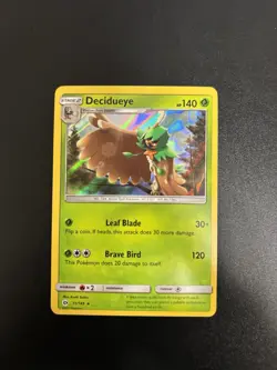 Pokemon TCG Decidueye 11/149 Water Web Holo - Sun & Moon - NM - Image 1