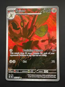 Scizor 205/197 Pokemon Obsidian Flames Illustration Rare Near Mint (NM) 2023 - Image 1
