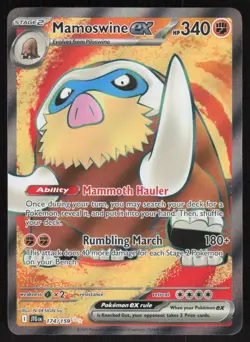 Mamoswine ex 174/159 Ultra Rare Journey Together Pokemon Near Mint - Image 1