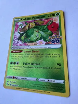 Pokemon Radiant Venusaur 004/078 Pokemon GO Holo Pack Fresh Mint - Image 2