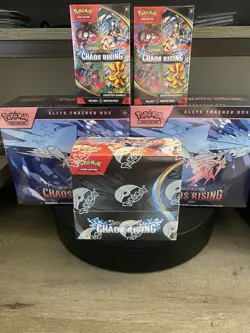 Pokemon Chaos Rising 2 ETB & 2 Booster Bundle & 1 booster bundle box lot - Image 1