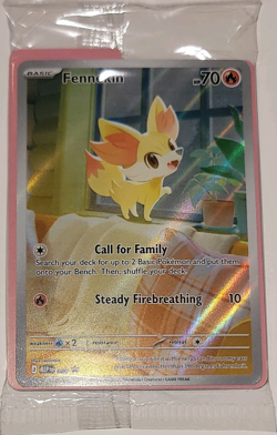 Pokemon TCG Fennekin 080 Chaos Rising ETB Promo - Image 1