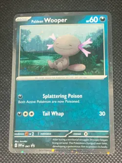 Paldean Wooper SVP041 Galaxy Swirl - S&V Promo Pokemon Card - NM - Image 1
