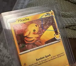 Pokemon Pikachu TCG Holo Card 051/162 (Swirl) - Image 2