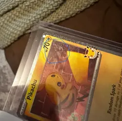 Pokemon Pikachu TCG Holo Card 051/162 (Swirl) - Image 4