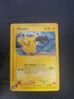 pikachu 84/144 Skyridge Non Holo Wotc Pokemon Card - Image 1