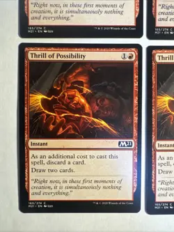 4x Mtg Core Set 2021 M21 Thrill Of Possibility NM/M Magic The Gathering - Image 2