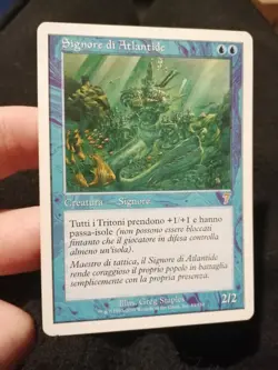 Carta Magic MTG Signore di Atlantide FWB Foreign White Bordered Ita - Image 1