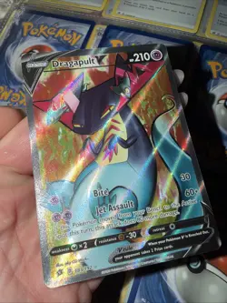 Pokemon TCG Dragapult V Full Art Holo Ultra Rare 183/192 Swsh02 Rebel Clash Card - Image 1