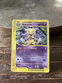 Alakazam 1/165 Holo Rare Expedition Base Set Pokemon English LP - Image 1