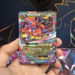 M Garchomp EX - XY168 Black Star Promo Pokemon Moderately Played - Image 1