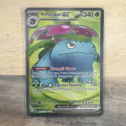 Pokemon TCG Venusaur ex #182/165 SV: Scarlet & Violet 151 Ultra Rare Full Art - Image 1