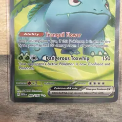 Pokemon TCG Venusaur ex #182/165 SV: Scarlet & Violet 151 Ultra Rare Full Art - Image 3