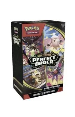 Pokemon TCG: Mega Evolution-Perfect Order Booster Bundle (6 Packs) New Sealed - Image 1