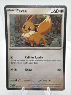 Eevee (Cosmos Holo) SVP 200 Holo Promo Scarlet & Violet Promo Pokemon Near Mint - Image 1