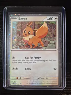 Eevee SVP 200 Cosmos Holo Promo Scarlet & Violet Black Star Pokemon TCG - Image 1