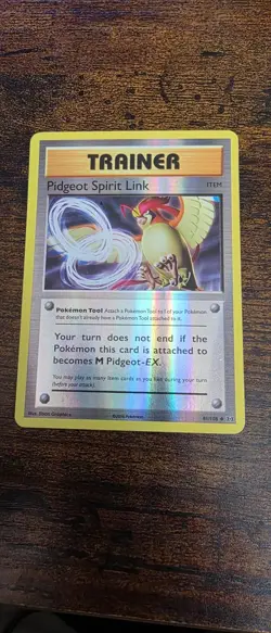 Pidgeot Spirit Link 81/108 Uncommon Evolutions Pokemon Reverse Holo LP - Image 1