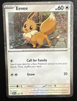 Pokemon Eevee SVP200 Scarlet Violet Cosmos Holo Promo Near Mint/Mint - Image 1