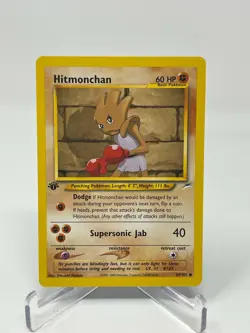 Pokemon Neo Destiny 1st Edition Hitmonchan 69/105 Non-Holo Pack Fresh - Image 1