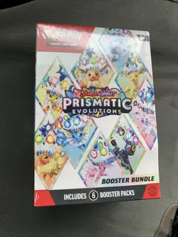 SEALED Pokemon TCG Prismatic Evolutions Booster Bundle Box English (6 packs) - Image 1