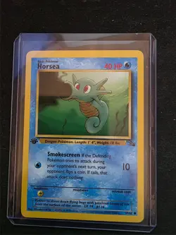 Pokemon 1999 WOTC Horsea 1st Edition Fossil 49/62 - Common NM Pack Fresh - Image 3