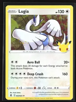 Pokemon TCG - Lugia Holo Holo Rare Celebrations 022/025 NM - Image 1
