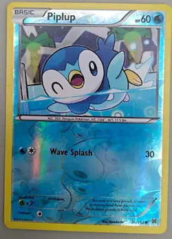 Piplup 36/162 Breakthrough Reverse Holo Pokemon TCG - LP - Image 1