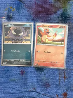 Pokemon TCG Charmander 020/217 & Gastly 123/217 Cosmo Holo Promo Ascended Heroes - Image 1