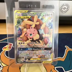 Pokemon TCG Cosmic Eclipse Mega Lopunny Jigglypuff GX Tag Team 226/236 NM++ - Image 1