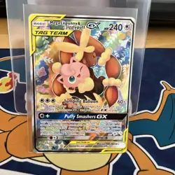 Pokemon TCG Cosmic Eclipse Mega Lopunny Jigglypuff GX Tag Team 226/236 NM++ - Image 2