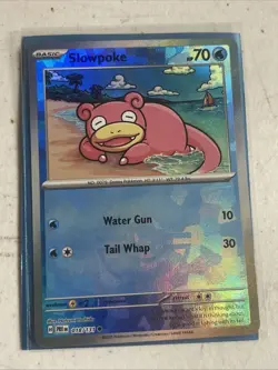 Pokemon TCG Prismatic Evolutions Slowpoke Pokeball Reverse Holo 018/131 - Image 1