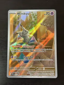 Pokemon TCG - Mimikyu SVP 075 Scarlet & Violet Black Star Promo Paldean Fates NM - Image 1