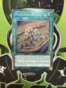 L26D-ENM15 Mitsurugi Ritual Starlight Rare 1st Edition Yugioh TCG NM - Image 1