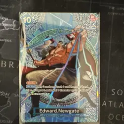 Bandai One Piece CCG Edward Newgate OP13-042 Special Foil Blocker Card - Image 2