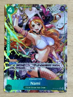 One Piece TCG Nami OP14-031 Alt Art SR The Azure Sea’s Seven English OP14 TCG - Image 1