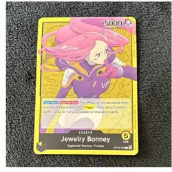 One Piece CCG Jewelry Bonney OP13-100 Leader Special 5000 Power EN Standard - Image 1