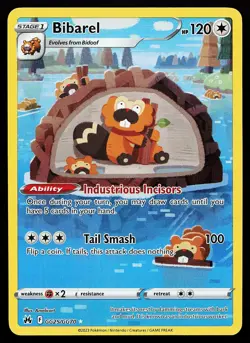 Bibarel GG25/GG70 Holo Crown Zenith Galarian Gallery Pokemon Card - Image 1