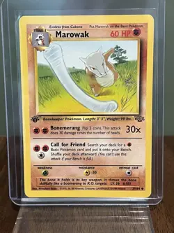 1st Edition Marowak 39/64 Uncommon 1999 Jungle WOTC Pokemon Cards NM - Image 1