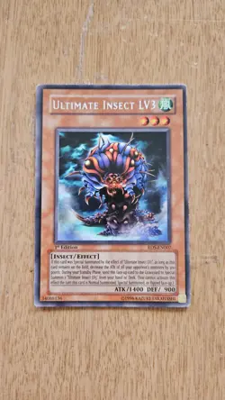 1st Edition Ultimate Insect LV3 RDS-EN0007 Rare YuGiOh card (LP) - Image 2